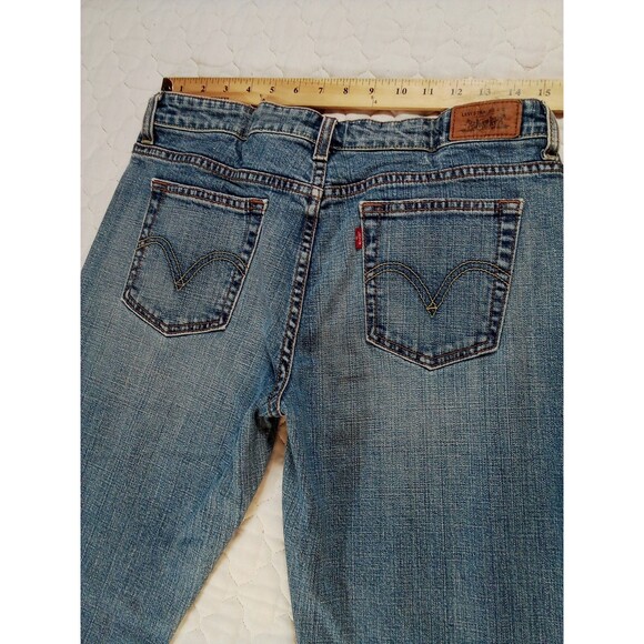 Women Levi Denim Jeans Size 12 Medium Style 515 - Picture 14 of 16